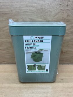 Prullenbakje groen 3 liter.