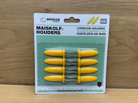 Maiskolfhouders set 8 dlg.