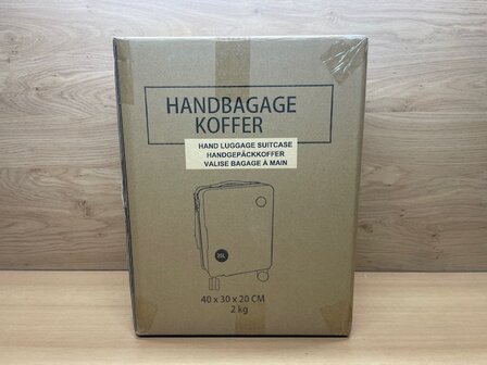 Koffer handbagage 20x30x40cm.