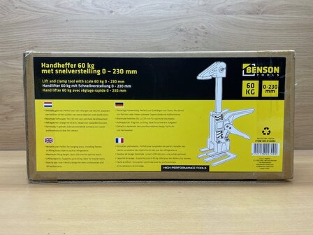 Handheffer 0-230mm met snelverstelling 60kg.