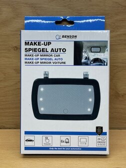 Spiegel make-up 6 led&#039;s voor auto.