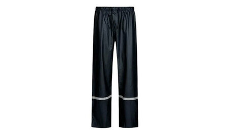 Regenbroek Lastpak zwart reflectie maat XXXL.