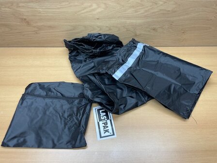 Regenbroek Lastpak zwart reflectie maat XXXL.