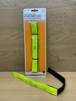 Reflectieband met led verlichting.