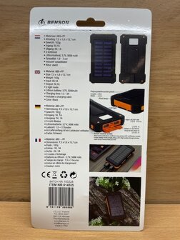 Powerbank solar 5000 mAh.