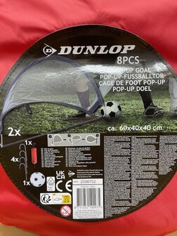 Doel pop-up set Dunlop 2 doelen.