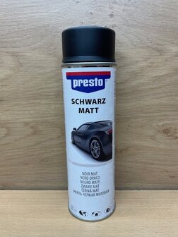 Spuitbus Presto zwart mat 500ml.