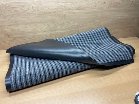 Deurmat schoonloop grijs streep 90x150cm.