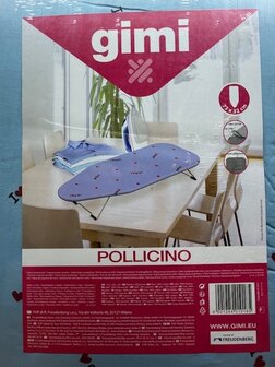 Strijkplank tafelmodel Gimi blauw.