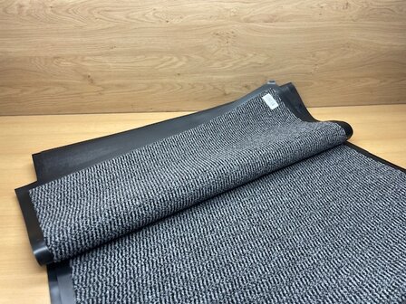 Deurmat schoonloop grijs 90x150cm.