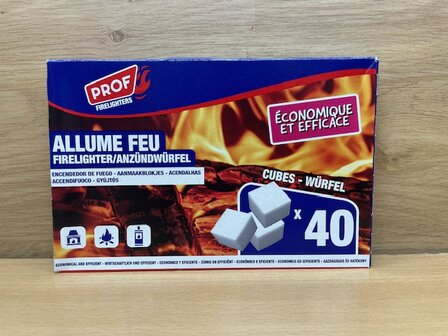 Aanmaakblokjes set wit 40 dlg.