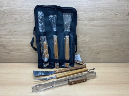 BBQ accesoires set in etui 3 dlg.