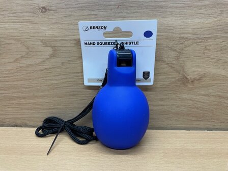Handfluit blauw.