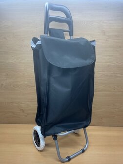 Boodschappentrolley zwart 92x32x21cm.