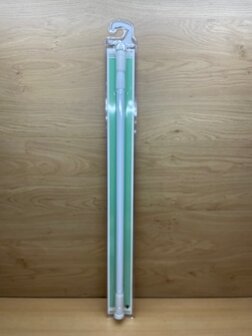 Douchegordijnstang wit 77,5-135cm.