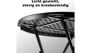 Statafel Bardi zwart 80x110cm.