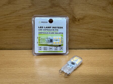 Lamp led insteek G9 2 watt.