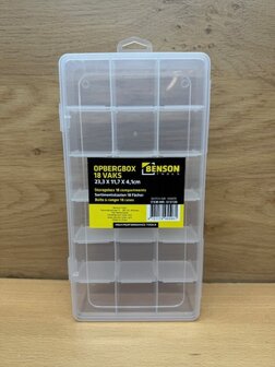Opbergbox 18 vaks 23,3x11,7x4,1cm.