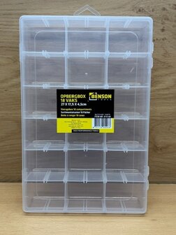 Opbergbox 18 vaks 27x17,5x4,5cm.