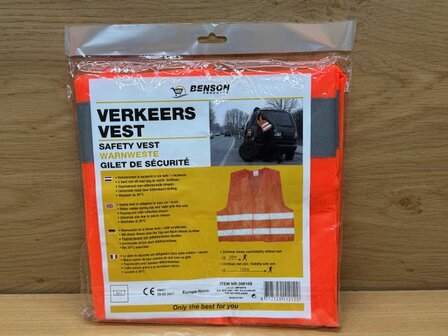 Verkeersvest oranje EN471 + EN ISO 20471 XXL.