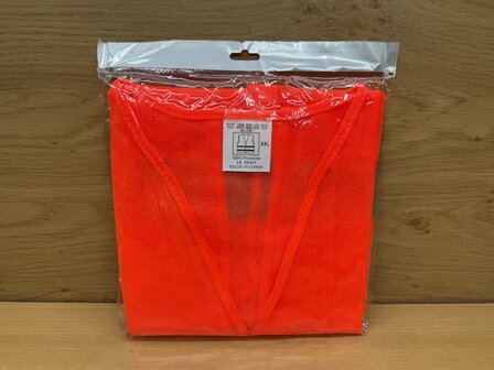 Verkeersvest oranje EN471 + EN ISO 20471 XXL.