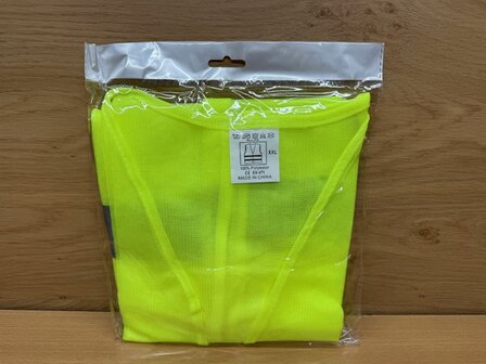 Verkeersvest geel EN471 + EN ISO 20471 XXL.