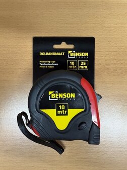 Rolbandmaat rubber 25mmx10m.