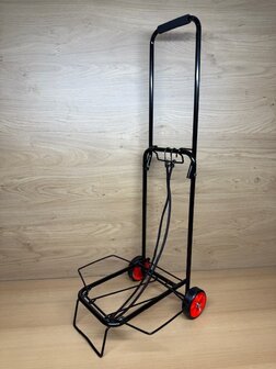 Trolley opvouwbaar zwart.