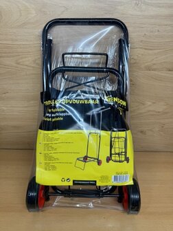 Trolley opvouwbaar zwart.