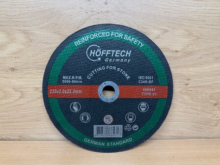 Slijpschijf voor steen 230x2mm.