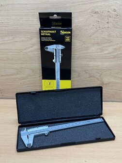 Schuifmaat metaal in koffer 150mm.