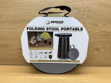 Kruk telescopisch draagbaar ABS grijs.