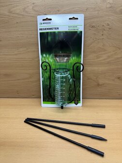 Regenmeter op steel 90cm.