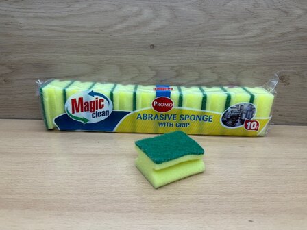 Schuursponsset mini grip kleur 10 dlg.