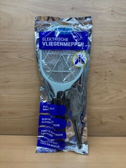 Vliegenmepper electrisch licht blauw.