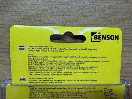 Decoupeerzaagbladenset Bosch 10 dlg.