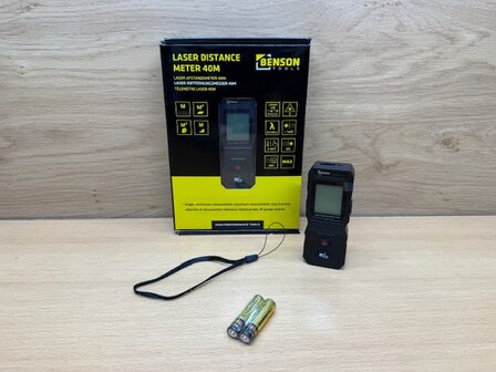 Afstandsmeter digitaal met laser 40m.