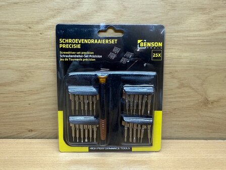 Precisie schroevendraaierset 25 dlg.