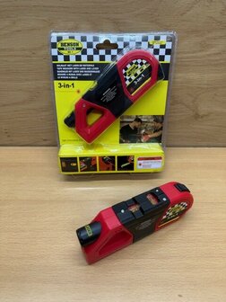 Rolmaat met laser en 2 waterpassen 3m.