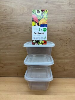 Vershoudbakjes set 1,25 liter 3 dlg.