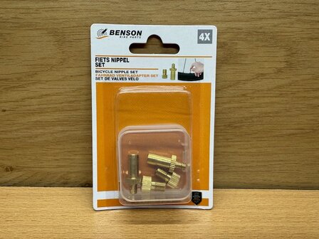 Nippelset voor fiets 4 dlg.