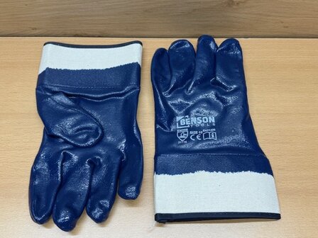 Werkhandschoen nitril gesloten rug XL.