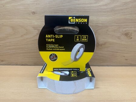 Anti-slip tape transparant 25mmx5m.
