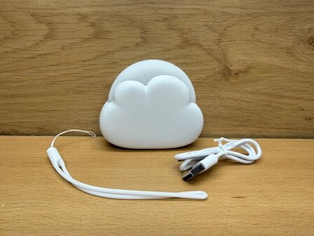 Nachtlampje wolk wit oplaadbaar.