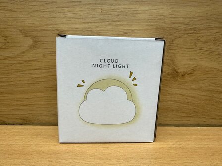Nachtlampje wolk wit oplaadbaar.
