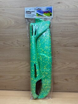 Zweefvliegtuig foam groen 46cm.
