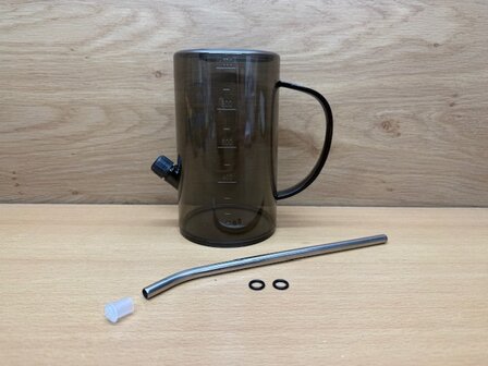 Gieter rookglas kunststof 1 liter.