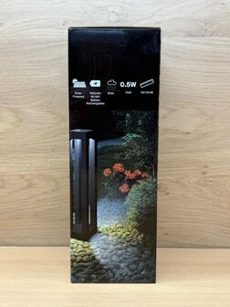 Tuinlamp set solar rechthoek 2 dlg.