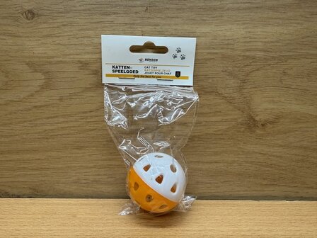 Kattenspeelgoed bal met belletje.
