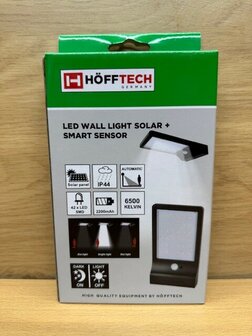 Wandlamp solar smart sensor 2200mAh.